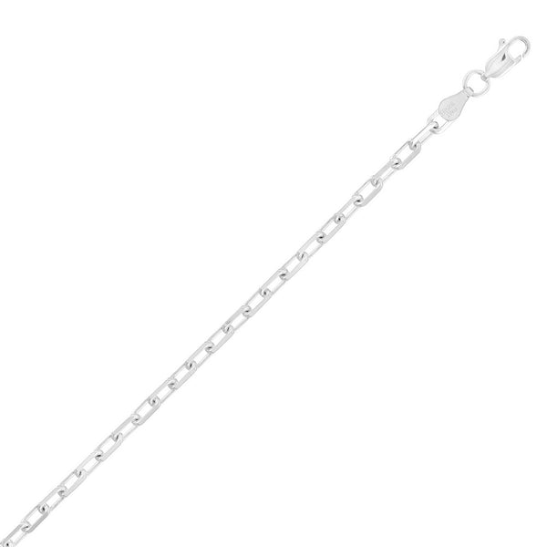 Sterling Silver 3.5mm Anchor Chain - Silver Plated